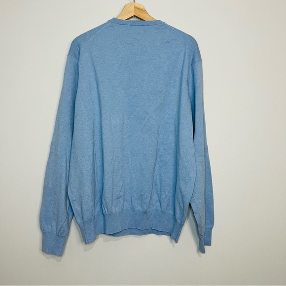 Peter Millar Blue Luxury Silk Blend Soft Crewneck XXL - Picture 6 of 7